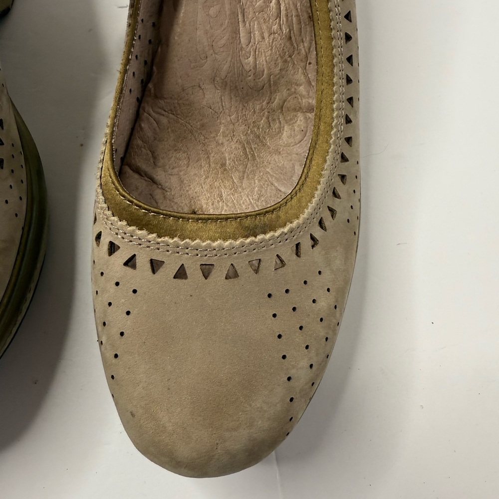 Jambu Tan Leather Mary Jane Women's Shoes Slip-On Wedge Comfort Size 11 - Picture 3 of 6